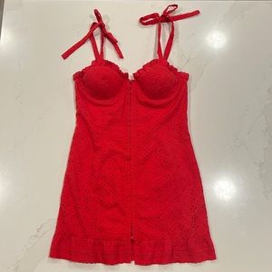 Majorelle Mirabelle Dress In Red